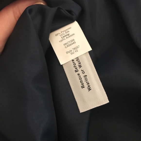 JCrew Collection Size 4 Navy and Gold dress. - Picture 5 of 8